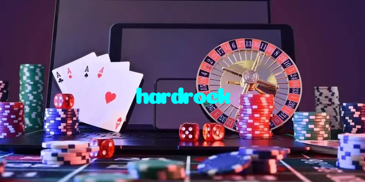 hardrock casino presented on mobile device in Pakistan with slots and live games